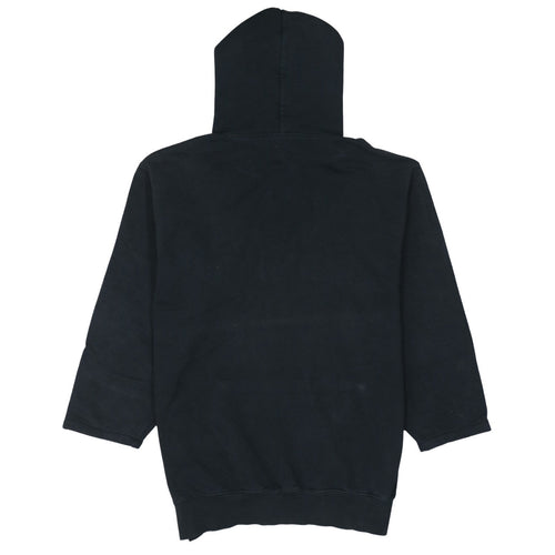 Timberland Men's Black Pullover Hoodie M Embroidered Logo Fleece