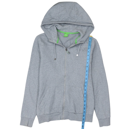 Hugo Boss Men's Grey Full Zip Hooded Sweatshirt Size S Regular Fit