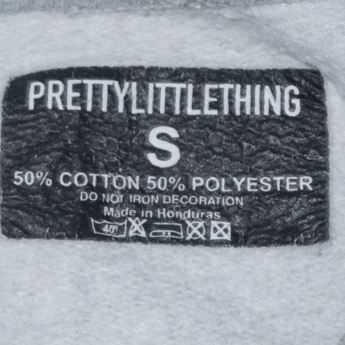 PrettyLittleThing Women Grey California West Coast Pullover Sweatshirt Size S