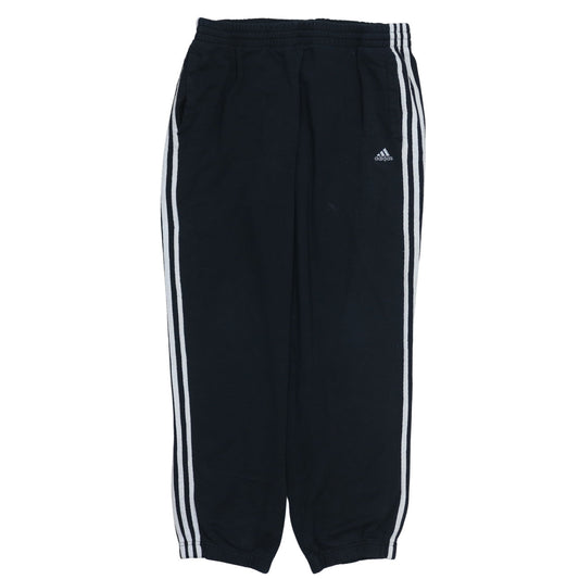 Adidas Men's Black 2XL Jogger Sweatpants with Side Stripes