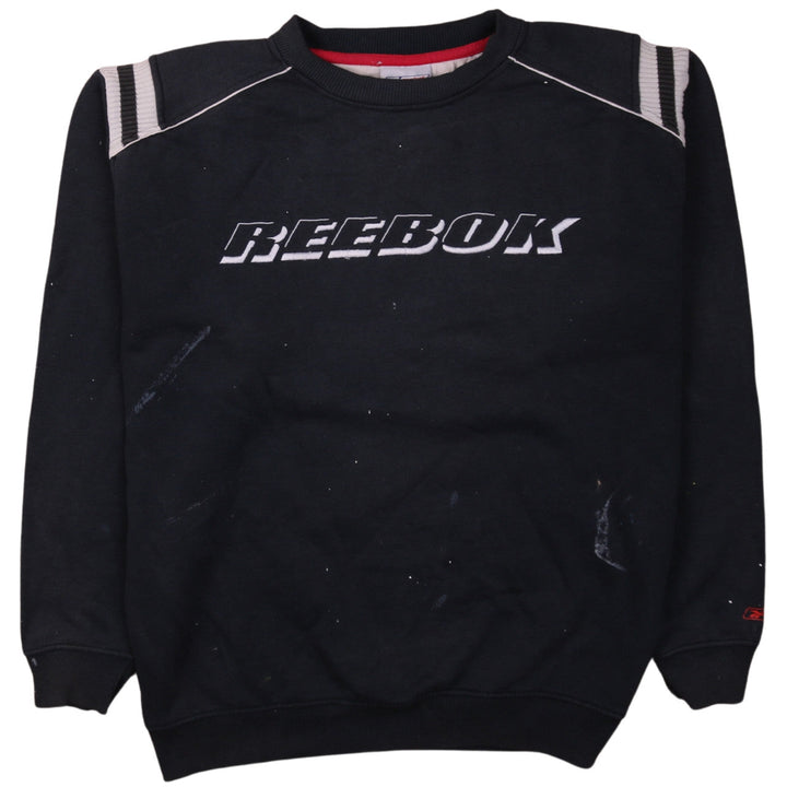 Reebok Men's Black Logo Pullover Sweatshirt M Regular Fit