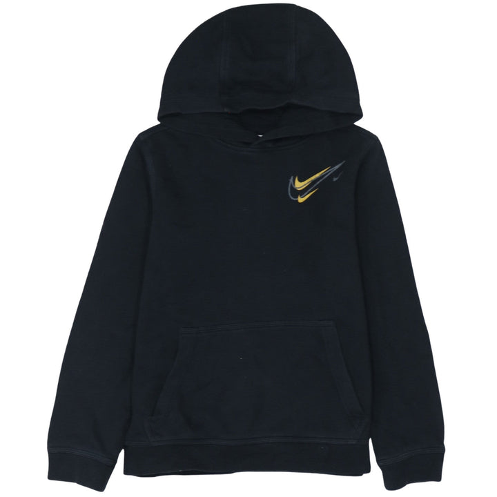 Nike Boys Black Pullover Hoodie 13-14 Years Logo Fleece Sweatshirt