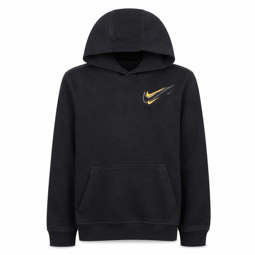 Nike Boys Black Pullover Hoodie 13-14 Years Logo Fleece Sweatshirt