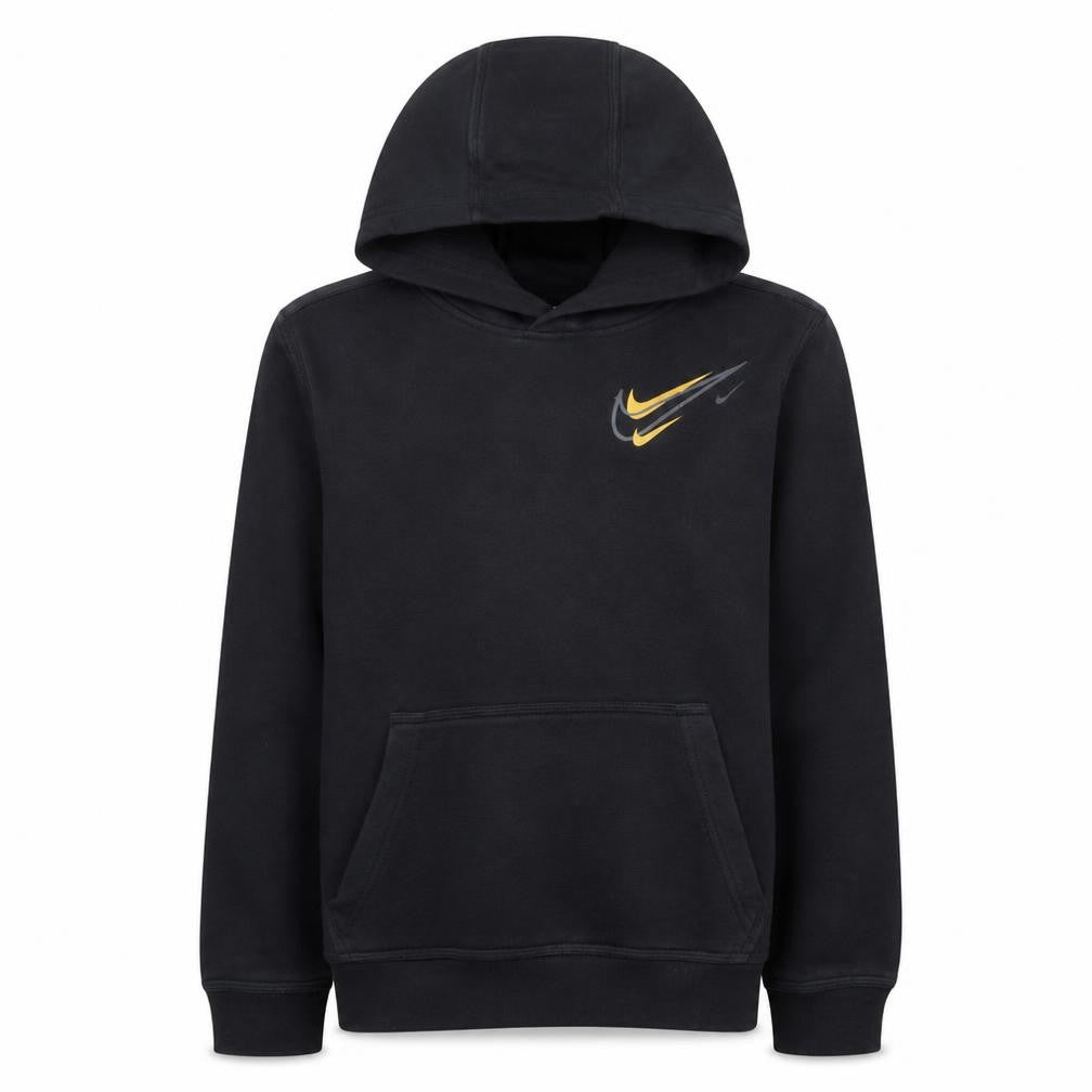 Nike Boys Black Pullover Hoodie 13-14 Years Logo Fleece Sweatshirt