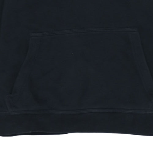 Nike Boys Black Pullover Hoodie 13-14 Years Logo Fleece Sweatshirt