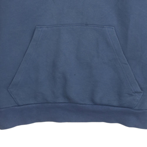 Adidas Men's Black Blue 1/2 Zip Hoodie M Regular Fit