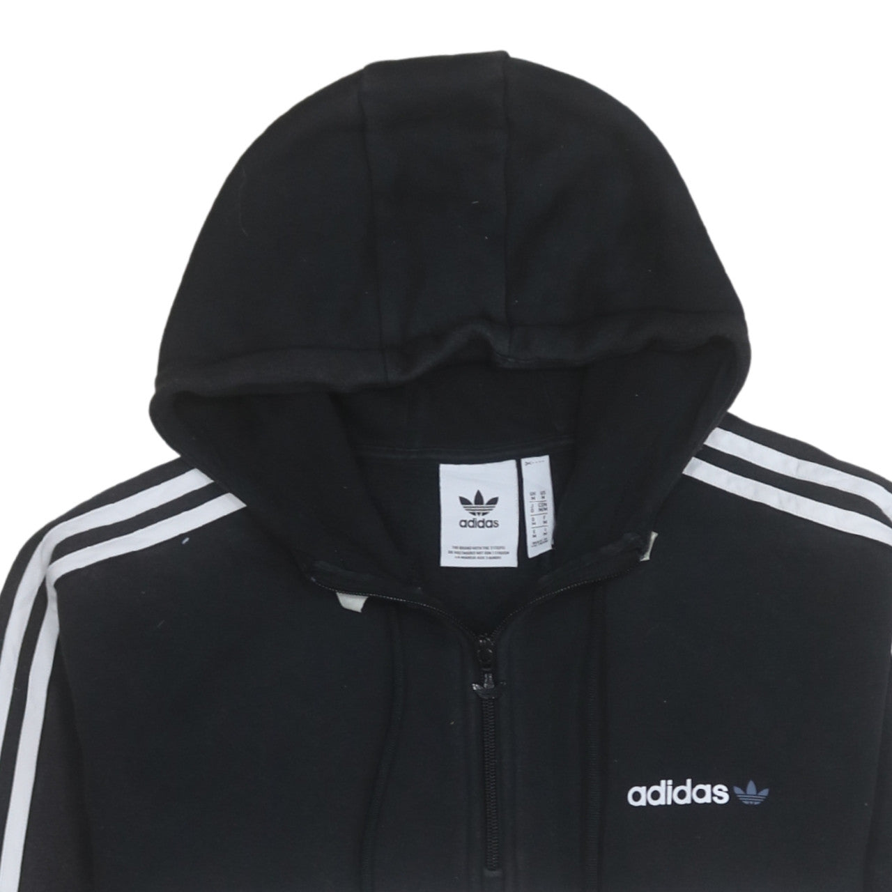 Adidas Men's Black Blue 1/2 Zip Hoodie M Regular Fit
