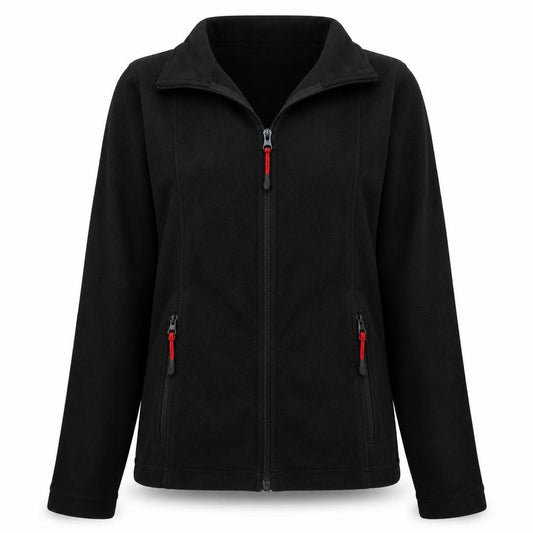 Engelbert Strauss Women's Black Fleece Full Zip Active Jacket Size S