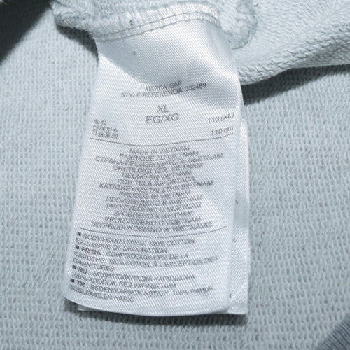 GAP Men's Grey London Logo Pullover Hoodie XL Classic Fit