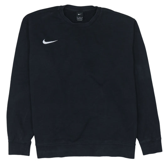 Nike Womens Black XXL Pullover Sweatshirt Cotton Blend Crew Neck