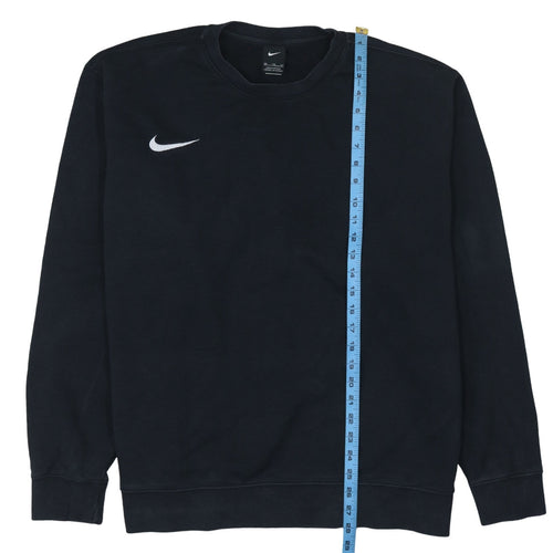 Nike Womens Black XXL Pullover Sweatshirt Cotton Blend Crew Neck