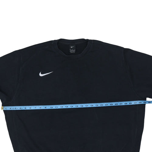 Nike Womens Black XXL Pullover Sweatshirt Cotton Blend Crew Neck