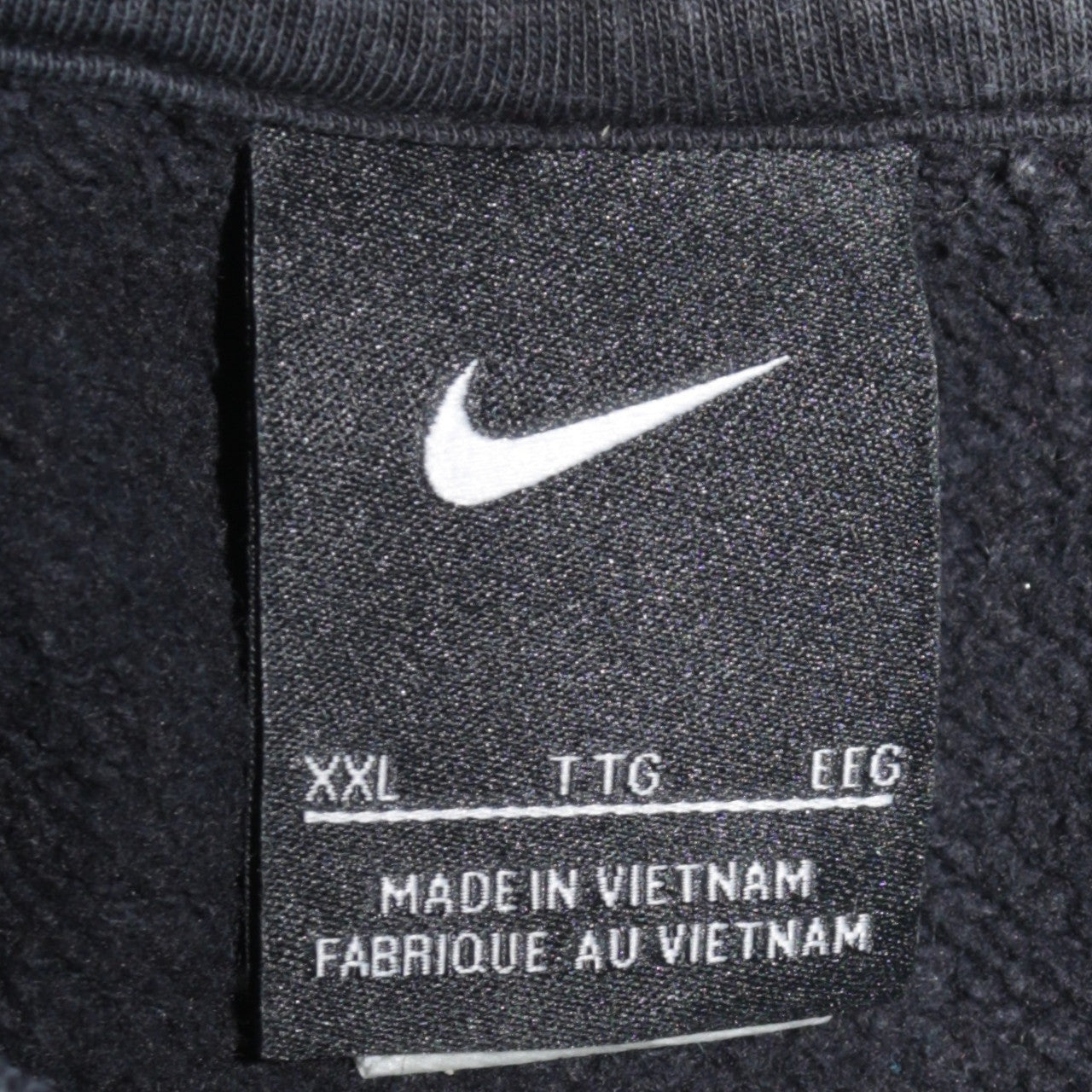 Nike Womens Black XXL Pullover Sweatshirt Cotton Blend Crew Neck