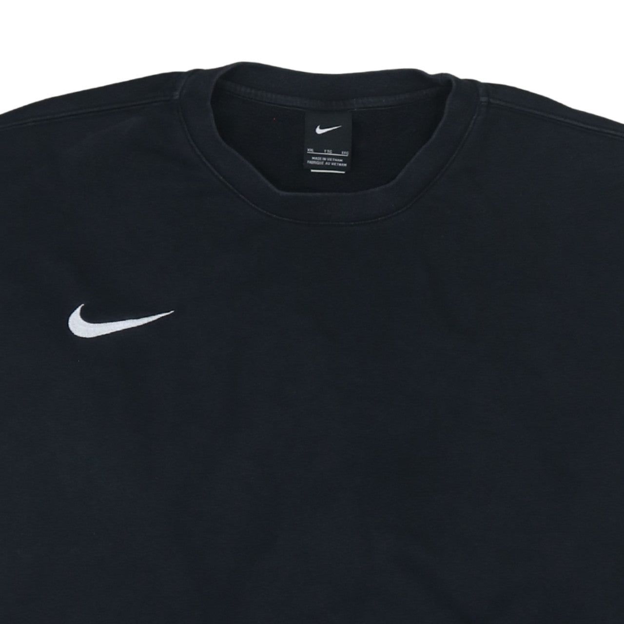 Nike Womens Black XXL Pullover Sweatshirt Cotton Blend Crew Neck