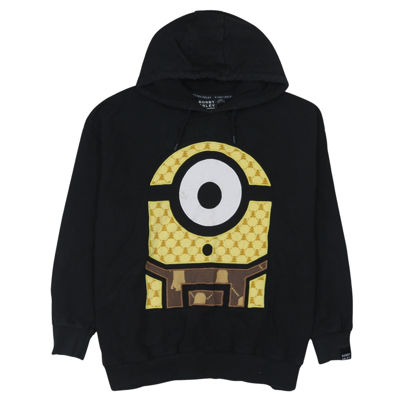 Bobby Abley Minions Black Hoodie 2XL Women Relaxed Fit Pullover