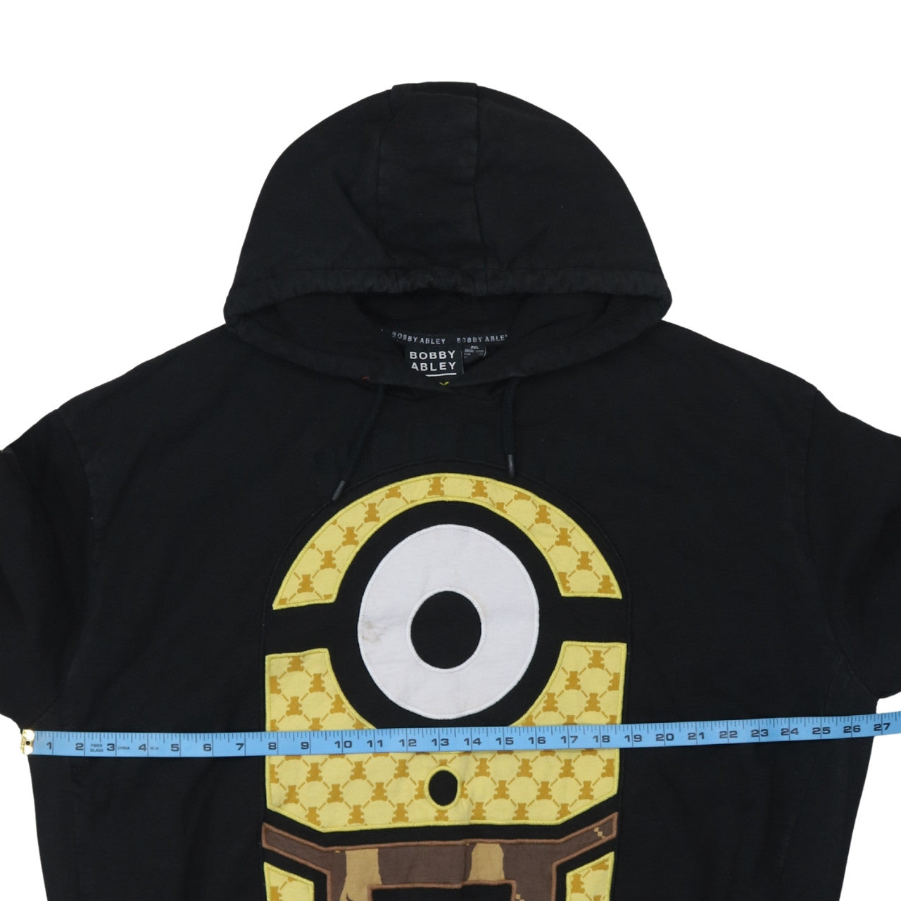 Bobby Abley Minions Black Hoodie 2XL Women Relaxed Fit Pullover