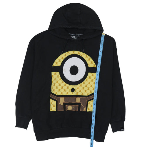 Bobby Abley Minions Black Hoodie 2XL Women Relaxed Fit Pullover