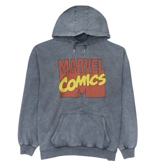 Primark Marvel Men's Grey Pullover Hoodie XL Graphic Fleece Sweatshirt