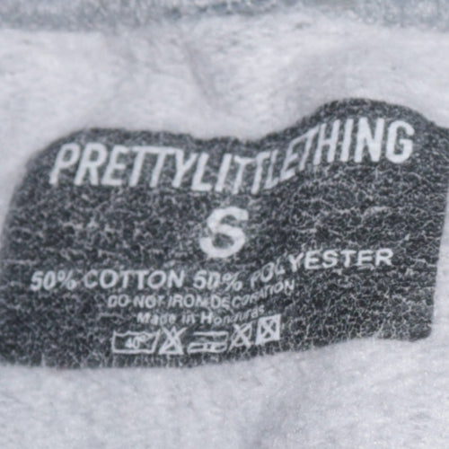 PrettyLittleThing Women's Grey California West Coast Sweatshirt Size S