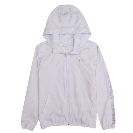 Under Armour Women's White Hooded Lightweight Sports Jacket Size S