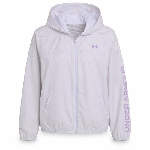 Under Armour Women's White Hooded Lightweight Sports Jacket Size S