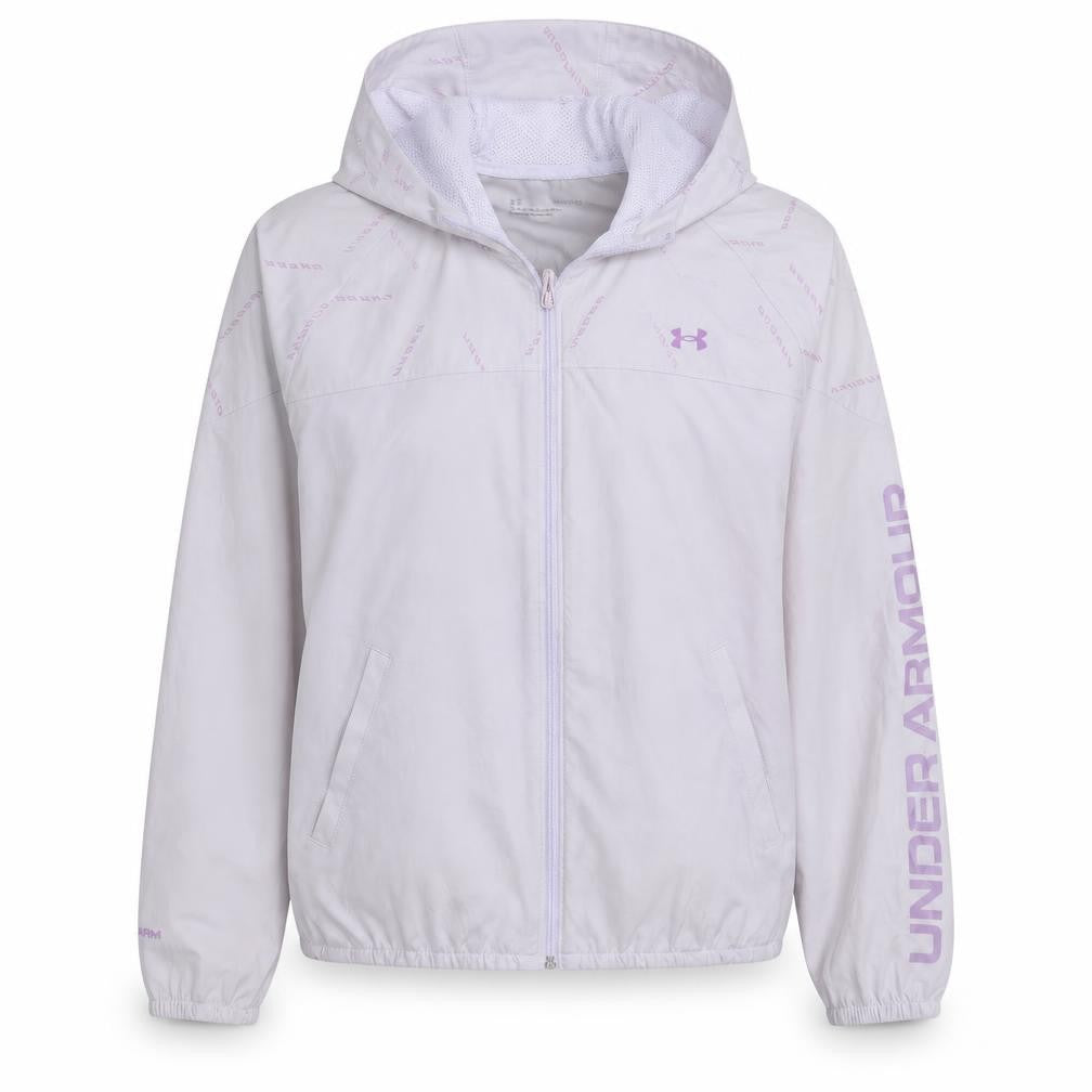 Under Armour Women's White Hooded Lightweight Sports Jacket Size S