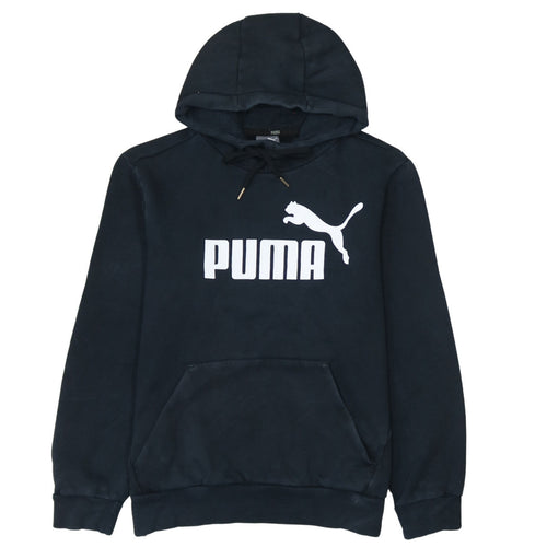 Puma Men's Black Pullover Hoodie Size S Fleece Sportswear
