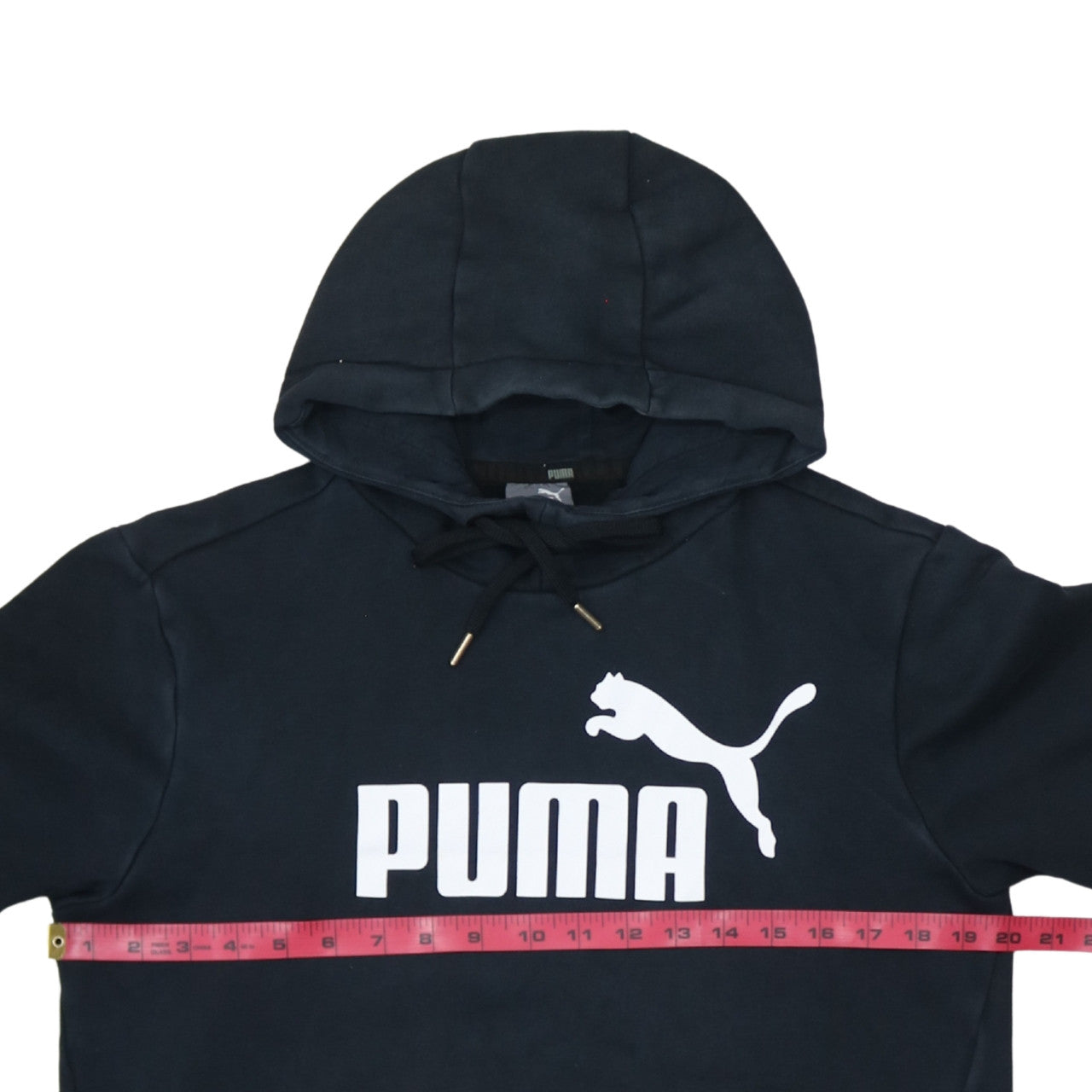 Puma Men's Black Pullover Hoodie Size S Fleece Sportswear