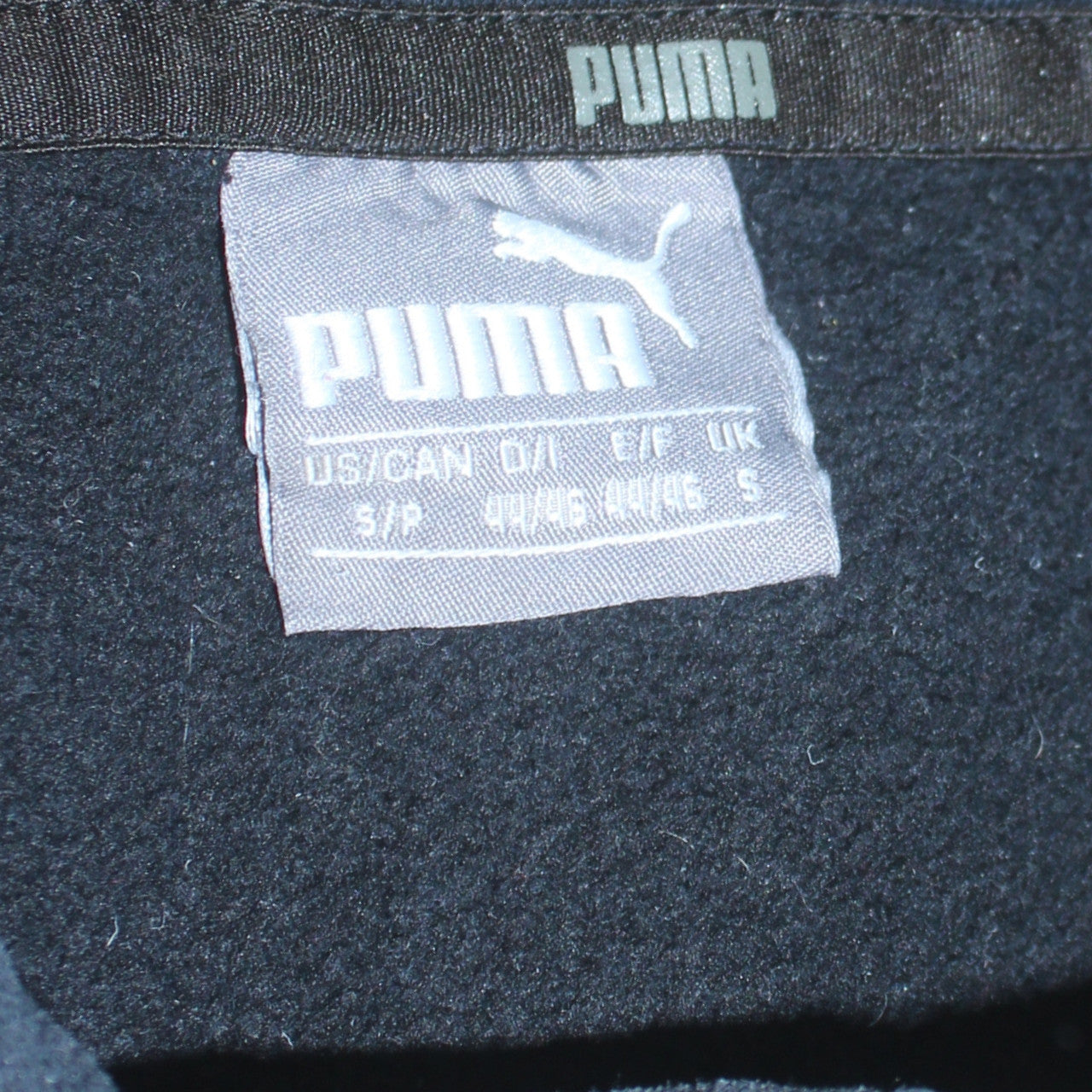 Puma Men's Black Pullover Hoodie Size S Fleece Sportswear