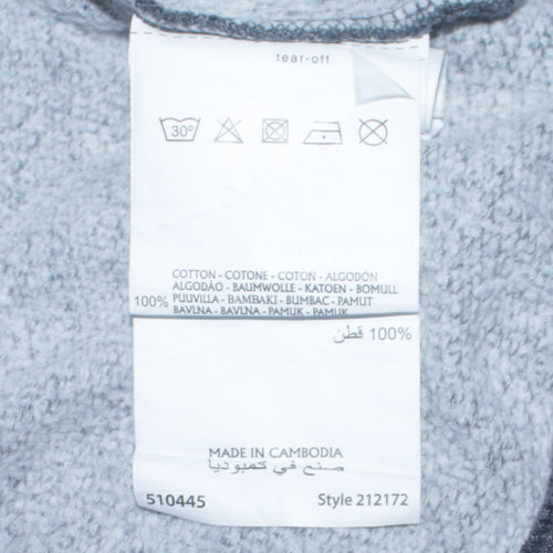 Champion Men's Grey Small Pullover Hoodie with Logo