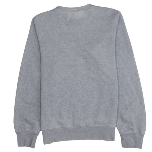 Nike Men's Grey Pullover Sweatshirt S Crew Neck Fleece Regular Fit