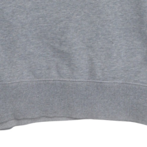 Nike Men's Grey Pullover Sweatshirt S Crew Neck Fleece Regular Fit