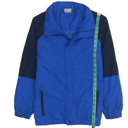 Columbia Mens Blue Windbreaker Jacket L Lightweight Outdoor Coat