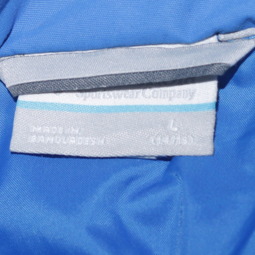 Columbia Mens Blue Windbreaker Jacket L Lightweight Outdoor Coat