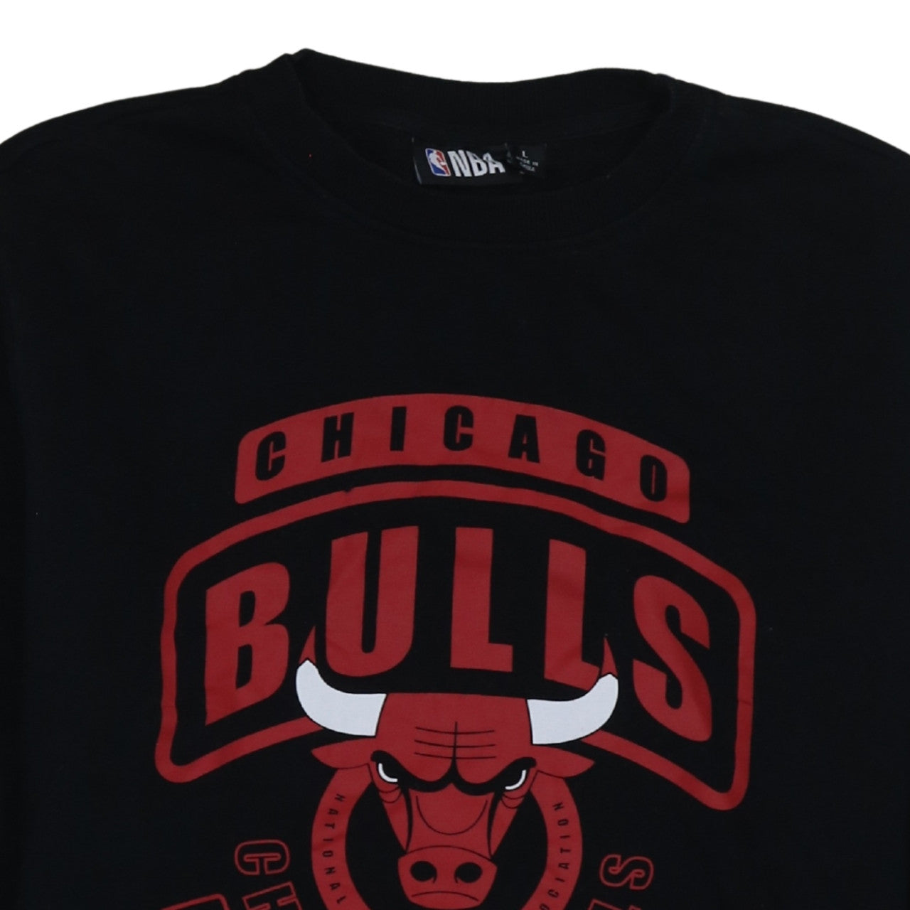 NBA Chicago Bulls Men's Black L Pullover Sweatshirt