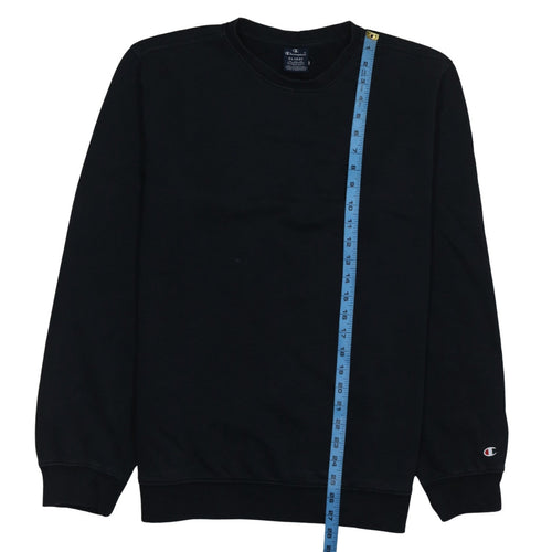Champion Men Black XL Crew Neck Pullover Sweatshirt Fleece