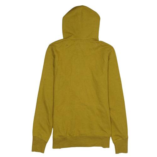 Rab Womens Yellow Journey Pullover Hoodie UK 12 Cotton Blend