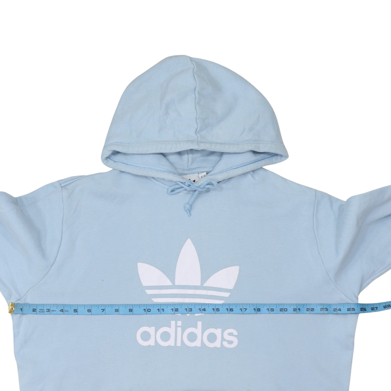 Adidas Men's Blue XL Pullover Hoodie with Trefoil Logo