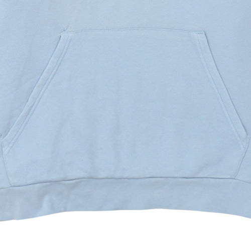 Adidas Men's Blue XL Pullover Hoodie with Trefoil Logo