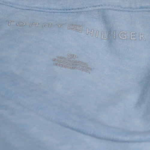 Tommy Hilfiger Men Blue Cotton Crew Neck Pocket T-Shirt Size S