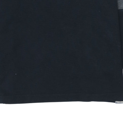 The North Face Boys Grey Long Sleeve Logo Cotton T-Shirt Size L