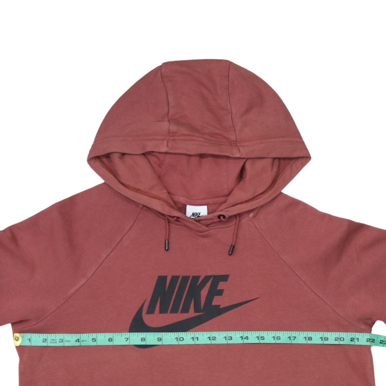 Nike Men's Brown Pullover Hoodie L Logo Fleece Sweatshirt