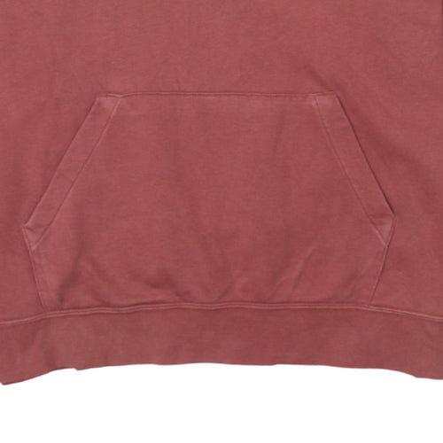 Nike Men's Brown Pullover Hoodie L Logo Fleece Sweatshirt