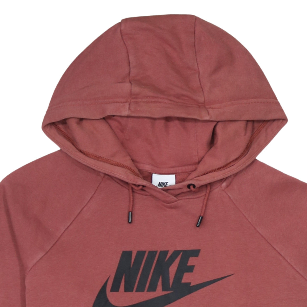 Nike Men's Brown Pullover Hoodie L Logo Fleece Sweatshirt