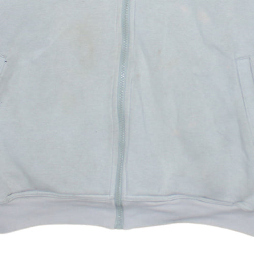 Adidas Mens Beige Full Zip Fleece Track Jacket Size M