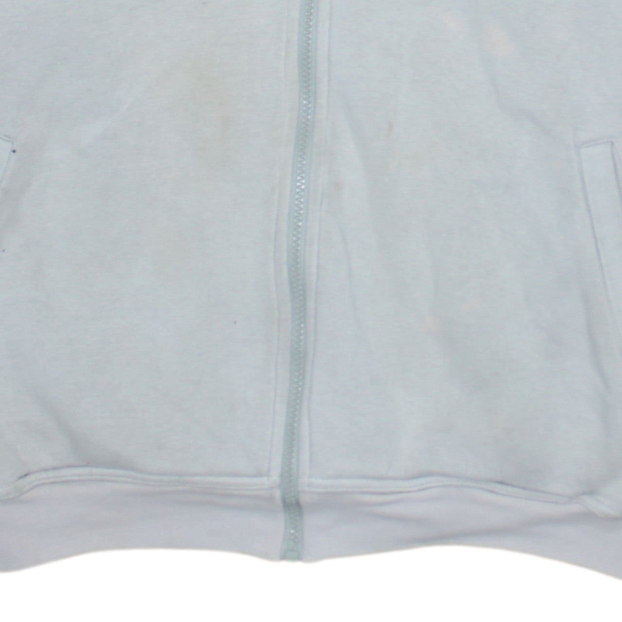 Adidas Mens Beige Full Zip Fleece Track Jacket Size M