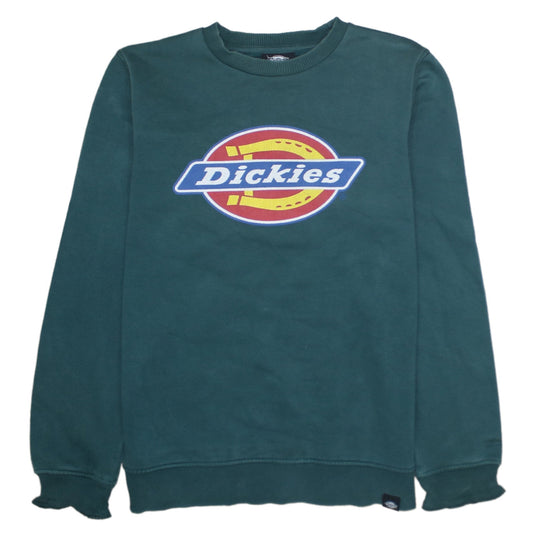 Dickies Men’s Green Small Pullover Fleece Sweatshirt with Logo