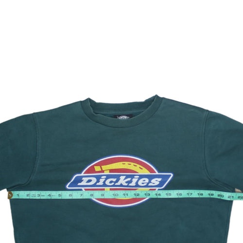 Dickies Men’s Green Small Pullover Fleece Sweatshirt with Logo