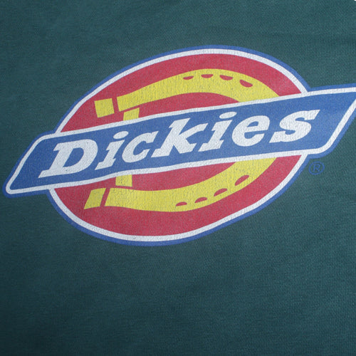 Dickies Men’s Green Small Pullover Fleece Sweatshirt with Logo