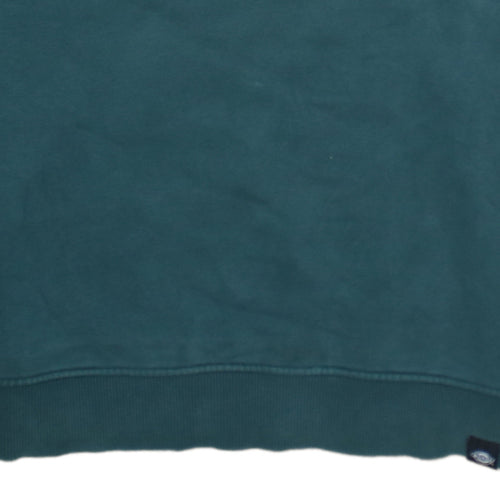 Dickies Men’s Green Small Pullover Fleece Sweatshirt with Logo